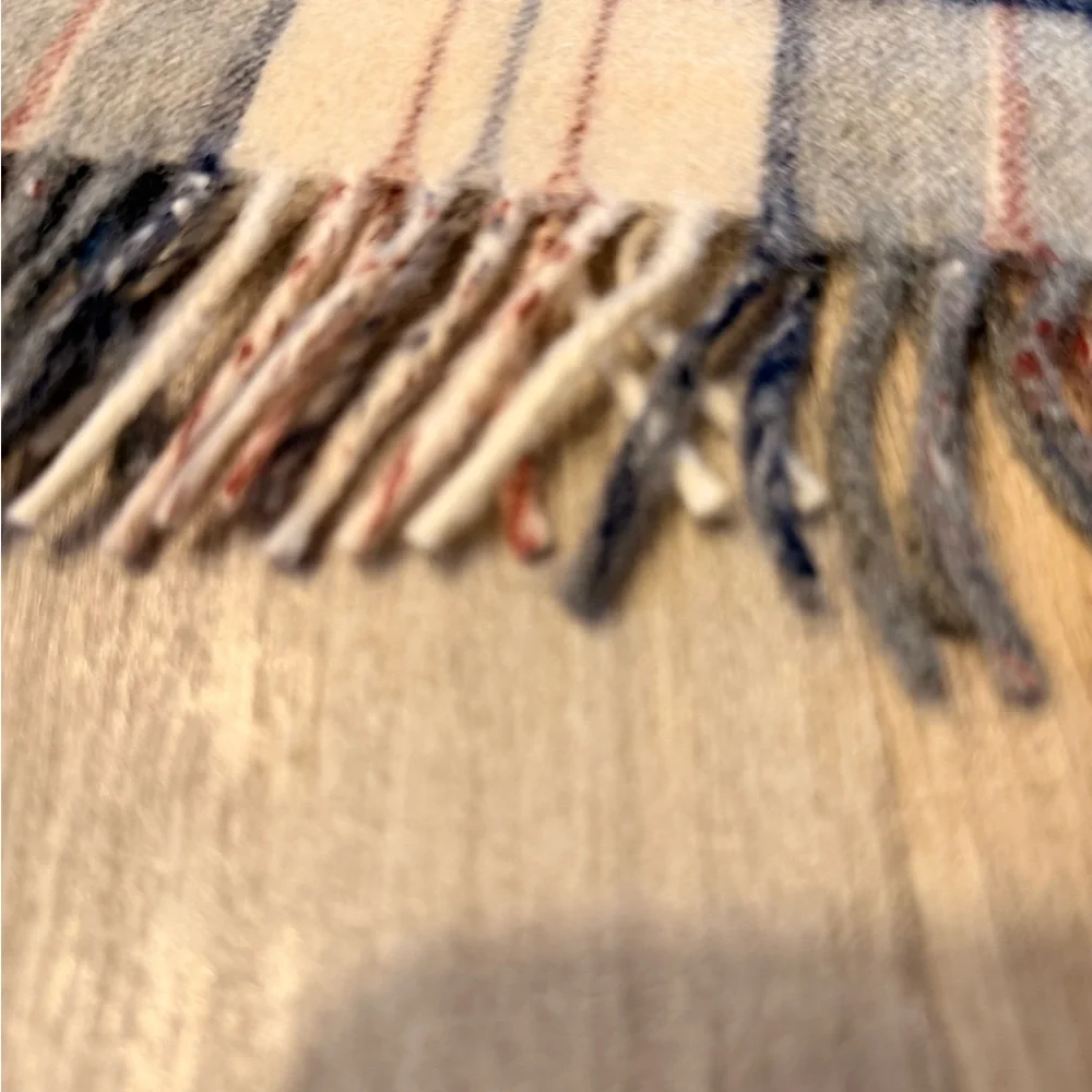Vintage Men’s Cashmere & Wool Plaid Scarf Made in West Germany Filene’s Boston